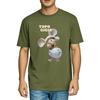 Unisex T-shirt Modny T-shirt z okrągłym dekoltem Mysz Szef Kuchni z Wzorem Tekstowym Marka Oversize T-shirt Retro Unisexs T-shirt Czarny