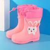 Kids' Non-slip Waterproof Cartoon Rain Boots with Drawstring