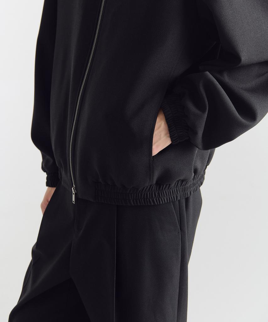 Musinsa Standard Crepe High-Neck Blouson Jacket [Black]