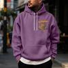 Men's Halloween Printed -Lined Pullover Hoodie for Casual Wear