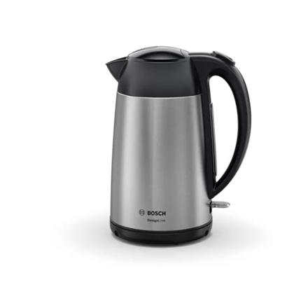 Bosch | Kettle | Designline Twk3P420 | Electric | 2400 W | 1.7 L | Stainless Steel | 360° Rotational Base | Stainless Steel/Black
