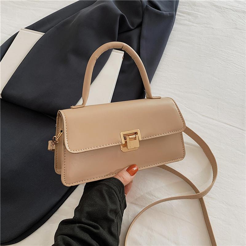 Fashionable Pu Leather Small Square Shoulder Bag For Women Trendy And Retro