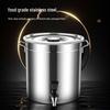 Kenchen 25L Stainless Steel Bucket with Faucet and Lid