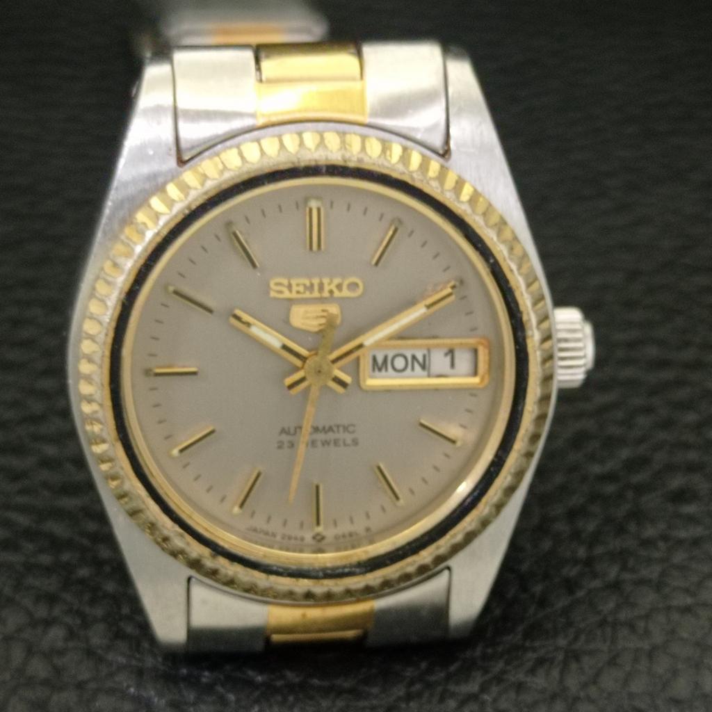 AUTOMATIC VINTAGE SEIKO 5 JAPAN 2906A WOMENS ORIGINAL DIAL WATCH A704250-1