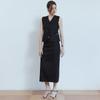 Adaul Corn Linen Set Up - Black