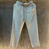 New summer fashion trend old money style men's trousers daily versatile comfortable drawstring casual straight pants