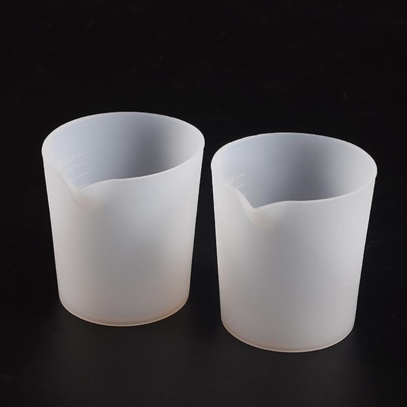 Durable 50ml Measuring Cup Multipurpose Silicone Nonstick Mixing Cup with Precise Scale for Resin DIY Craft Capacity Cup