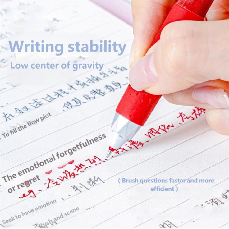 3PCS Retractable Gel Pen for Writing Note Taking Journaling Quick Drying Gel Inks Pen 0.5MM Tip Office School Supplies