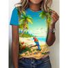 New T-shirts and cartoon printed oversized T-shirts loose summer tops 2025 fashion short-sleeved T-shirts