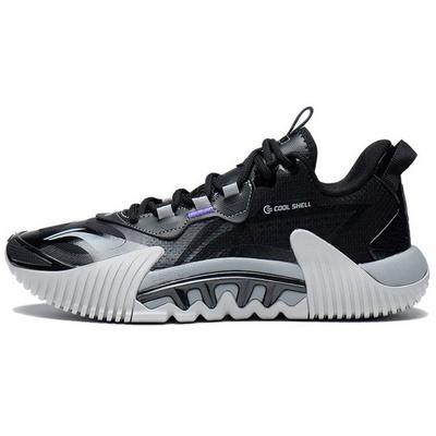 Li Ning Anti-5 2.5 Şok Emici Kaymaz Aşınmaya Dayanıklı Düşük Bilekli Erkek Basketbol Ayakkabısı Siyah ABFS001-1