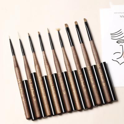 Nail Liner Brush Reusable Anti-Slip Convenient Drawing Liner Brush DIY Fine Details Manicure