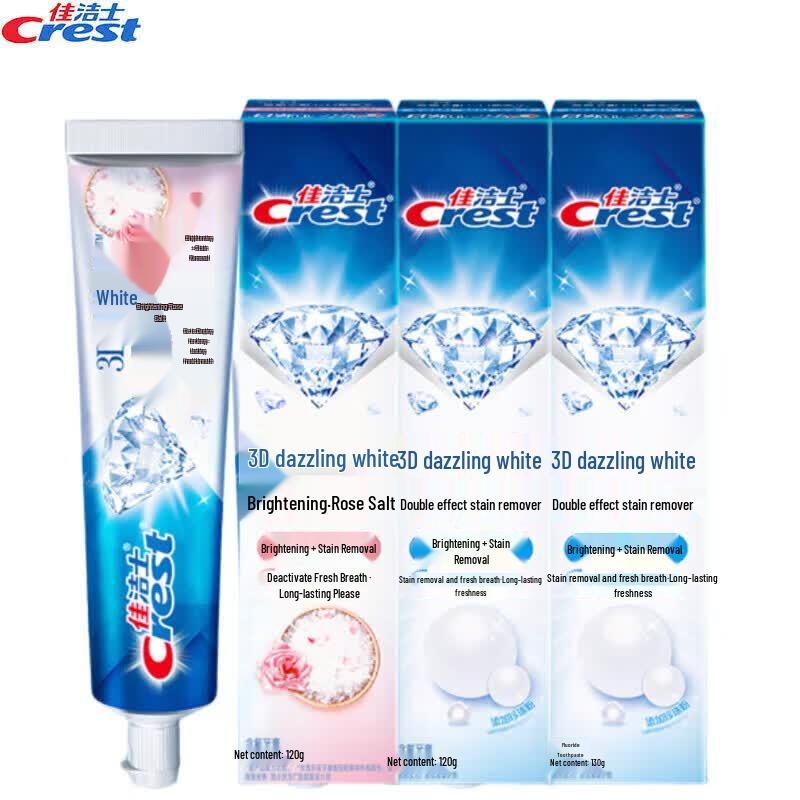Набор зубных паст Crest 3D White (Пищевая сода и розовая соль)