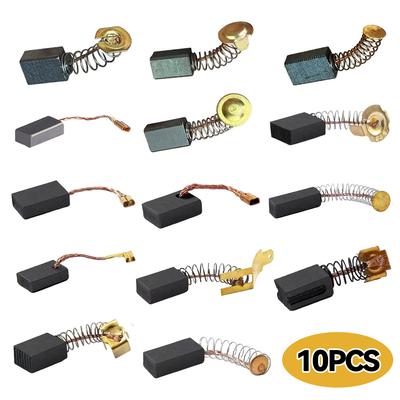 10pcs Drill Electric Grinder Replacement Carbon Brush Graphite Copper Spare Parts for Electric Motors Graphite Brush