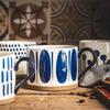 Coppia Tazza Giapponese in Ceramica per Acqua Caffè Latte Tazza Mug Domestica Grande Capacità Coppia di Gres Pitturata a Mano