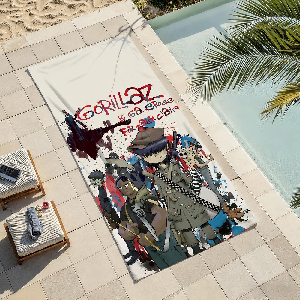 Rock Band G-GorillazS Towel Drying Bath Towel Applicable To Light Swimming Camping Yoga Beach Out