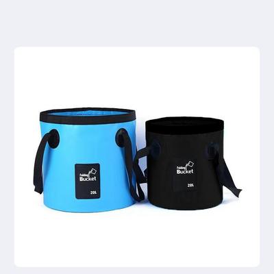 Outdoor 20L Camping Folding Bucket Multifunctional Large Capacity Portable Fishing Bucket
