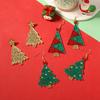 Christmas Niche Creative Acrylic Mirror Design Unique Christmas Tree Ear Hook Simple and Versatile Woman