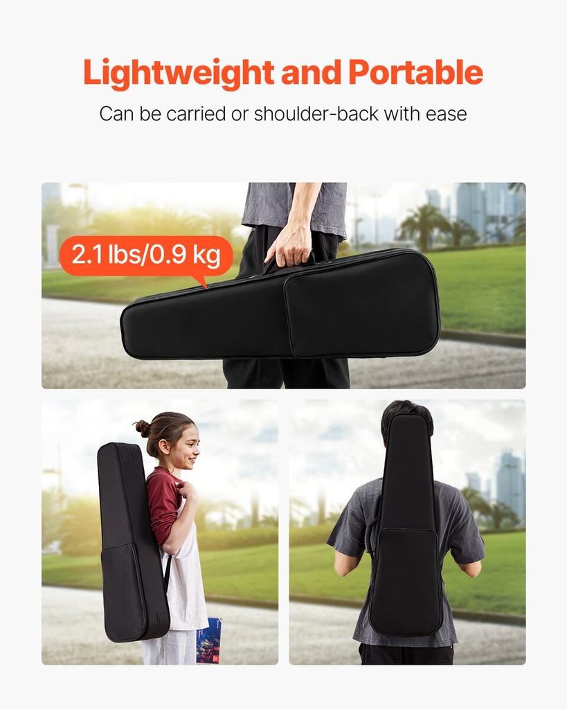 Portable Nylon Fabric 4/4 Full Size Violin Case Anti-Scratch Carrying Bag