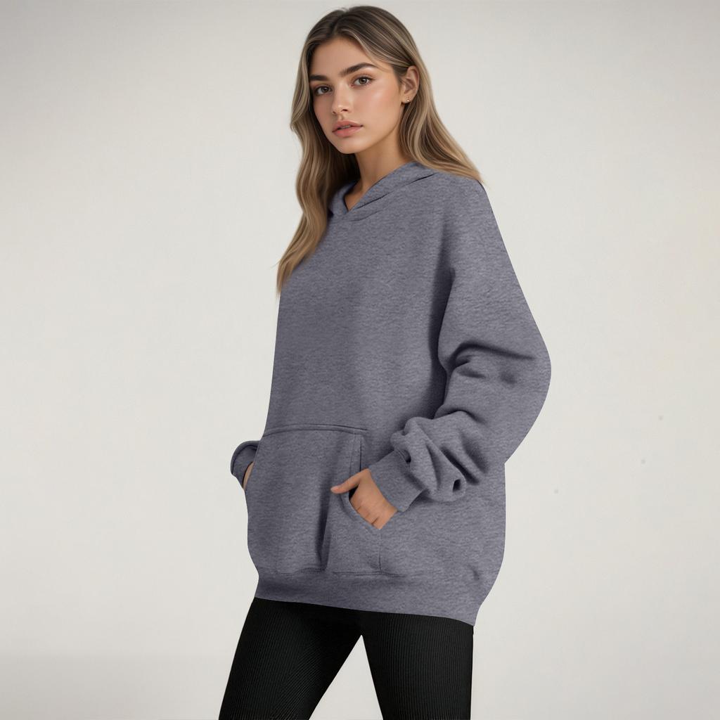 Women's Fashion Women's Lightweight Long Sleeve Pullover With Pockets Hoodie