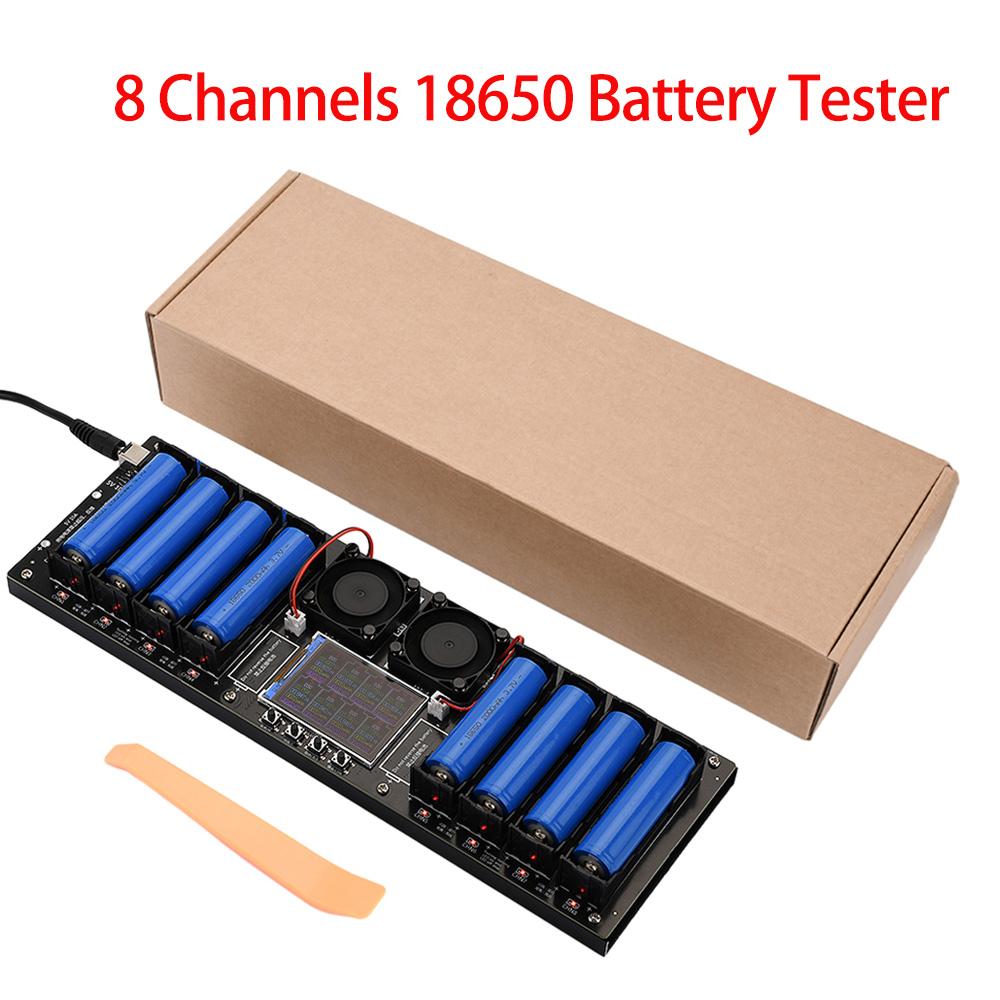 18650 Lithium Battery Capacity Tester DC Port 2.4-inch Color Screen Digital Battery Power Detector Module DC5V 10A Automatic C