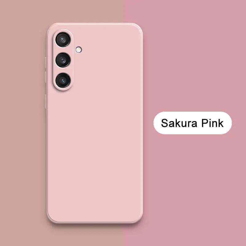 

Жидкий силиконовый чехол для телефона Samsung Galaxy S24 Plus Ultra 5G Мягкая задняя крышка SamsungS24 S24Plus 360 Защитный корпус Samsung S24 Ultra