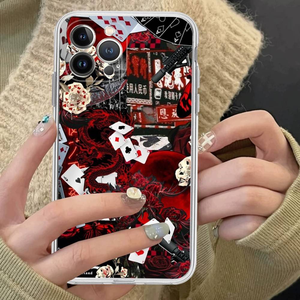 Alice In Borderland TV Suspense Transparent TPU Phone Case For IPhone 17 11 12 13 14 15 16 Pro Max 16 Plus Cover