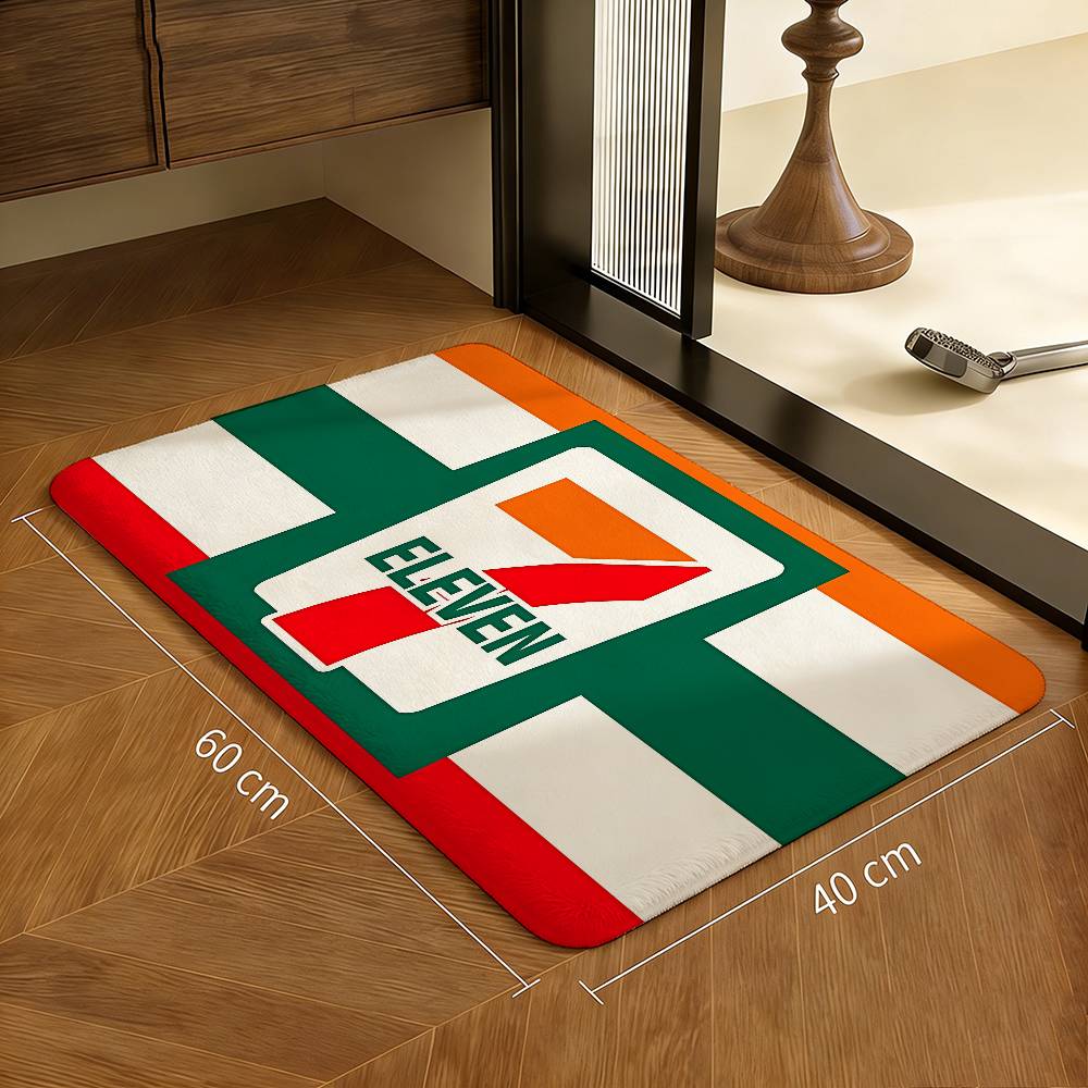 7-E-ELEVENS Bathroom Mat Kids Room Bedroom Decoration Balcony Anti-Slip Doormat Living Room Welcome Rug