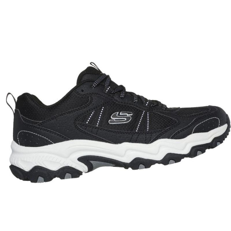 Skechers Stamina Women Black Low Top Running Shoes 180125-BKW