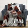 Adorable Gizmo Plush Toy Throw Personalized Blanket Personalized Name Comfortable Texture Perfect For Sofa Couch Office Bed Picnics Four Seasons