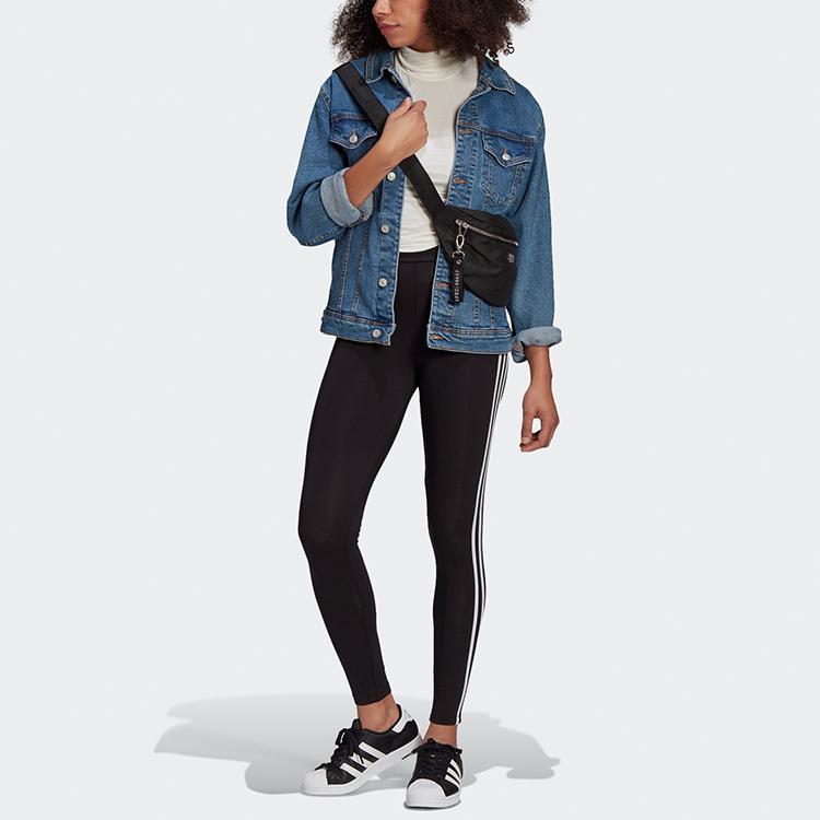 Women's Pants Adidas Originals SST Sports Pants Women's Black Moderate
