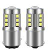 2Pcs 1156 1157 T20 LED 7440 7443 T25 3156 3157 LED Bulbs 15SMD 3030 Chips Car Backup Reverse Lights Super Bright 6000K 12V Auto Lamp