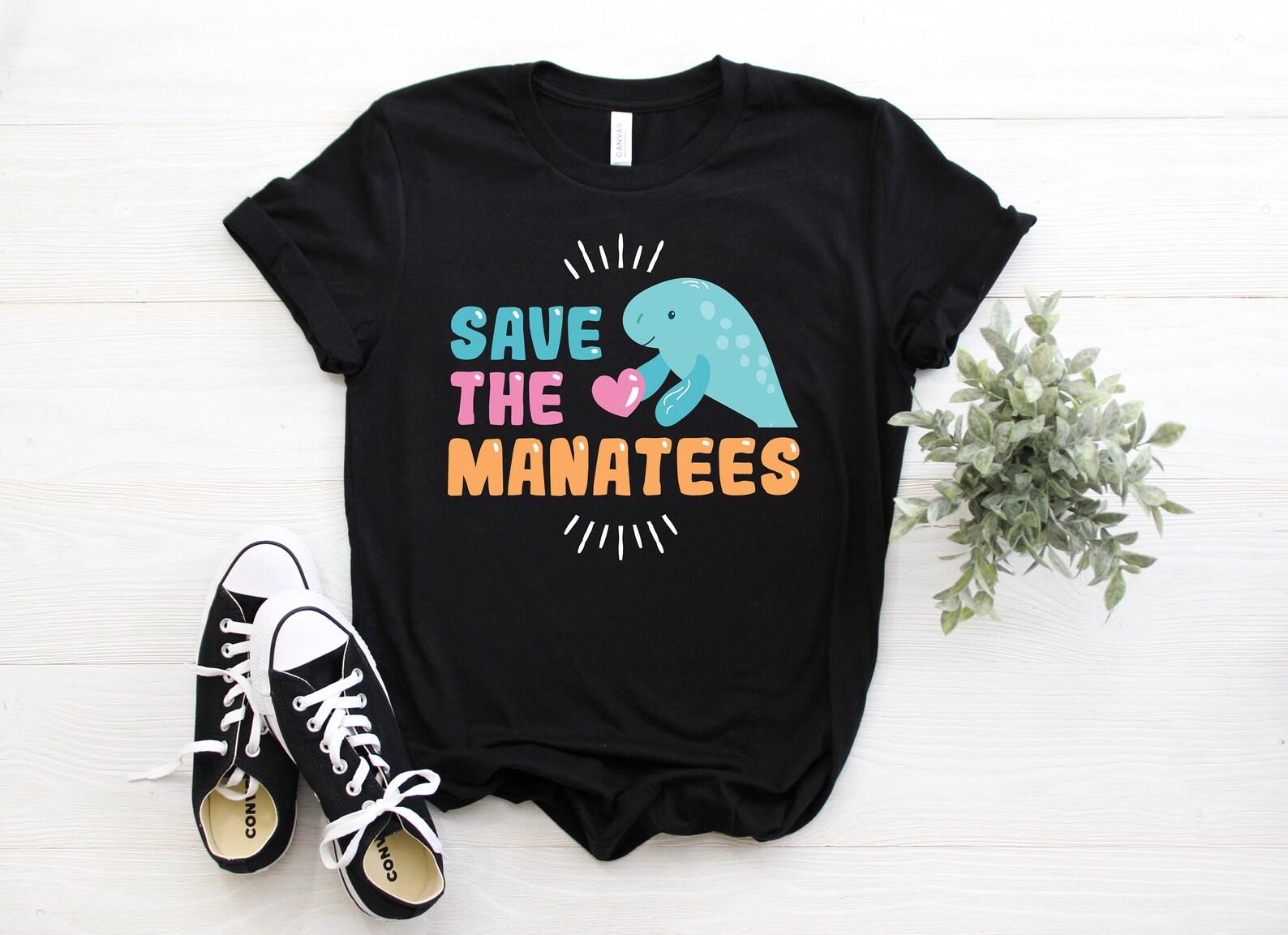 Save The Manatee T-Shirt, Cute Funny Manatee Shirts, Manatees Lovers Gifts, Floaty Potato, Sea Cow, Chubby Mermaids, Youth, Kids, Tank Top, 130