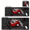 Mouse Pad Japanese Desk Mat Koi Fish Japan Art Seal Yinyang fish Large XL Gaming Oversize Deskmat Rubber Mousepad x