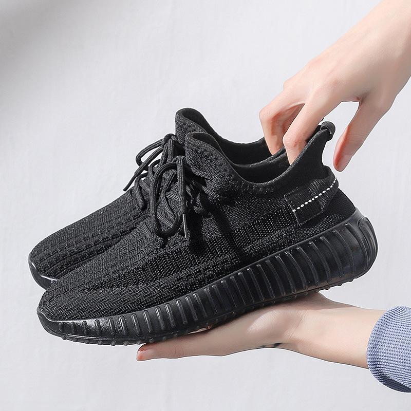 [Agent special shot] Women's summer new mesh shoes flying woven breathable mesh sports and leisure shoes