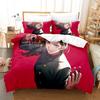 Japanese Famous 3D Anime Jujutsu Kaisen Satoru Gojo Christmas Gift King Twin Double Child Bedding Set Microfiber Duvet Cover Set