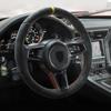 Top Suede Car Styling Steering Wheel Center Label Sticker Decals For Porsche Panamera Macan Cayenne 718 911 Interior Accessories