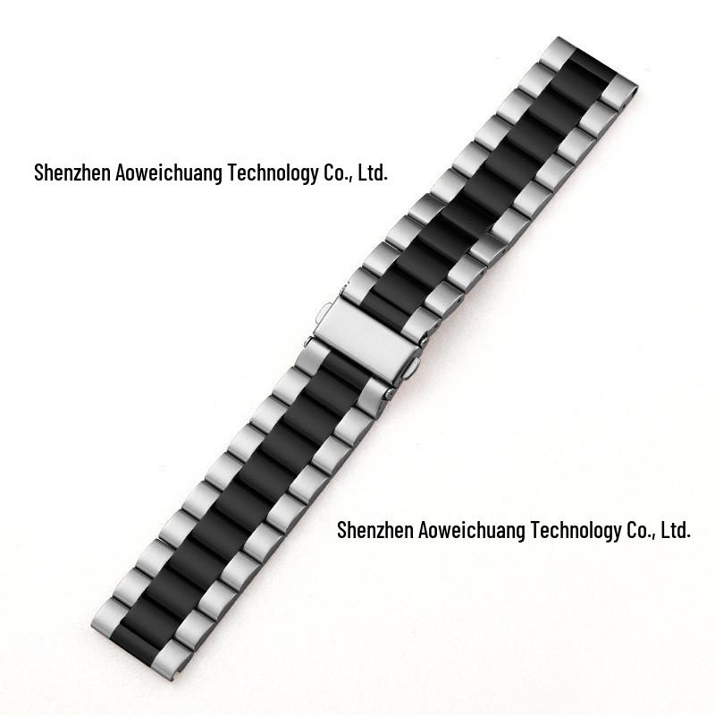 Universellt Metall Rostfritt Stål Klockarmband för Apple, Samsung, Huawei