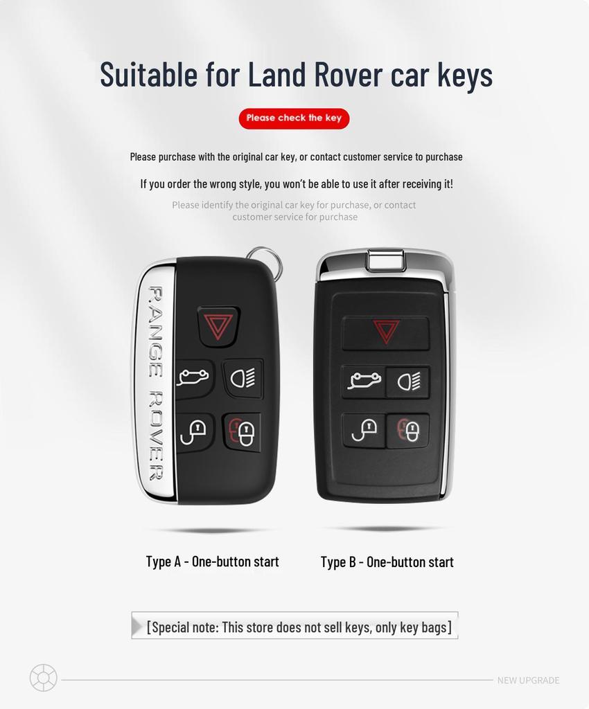 Land Rover Schlüsseletui für Evoque, Defender 110, Discovery 4, Range Rover Sport 5, Velar, SVR Autoschnalle