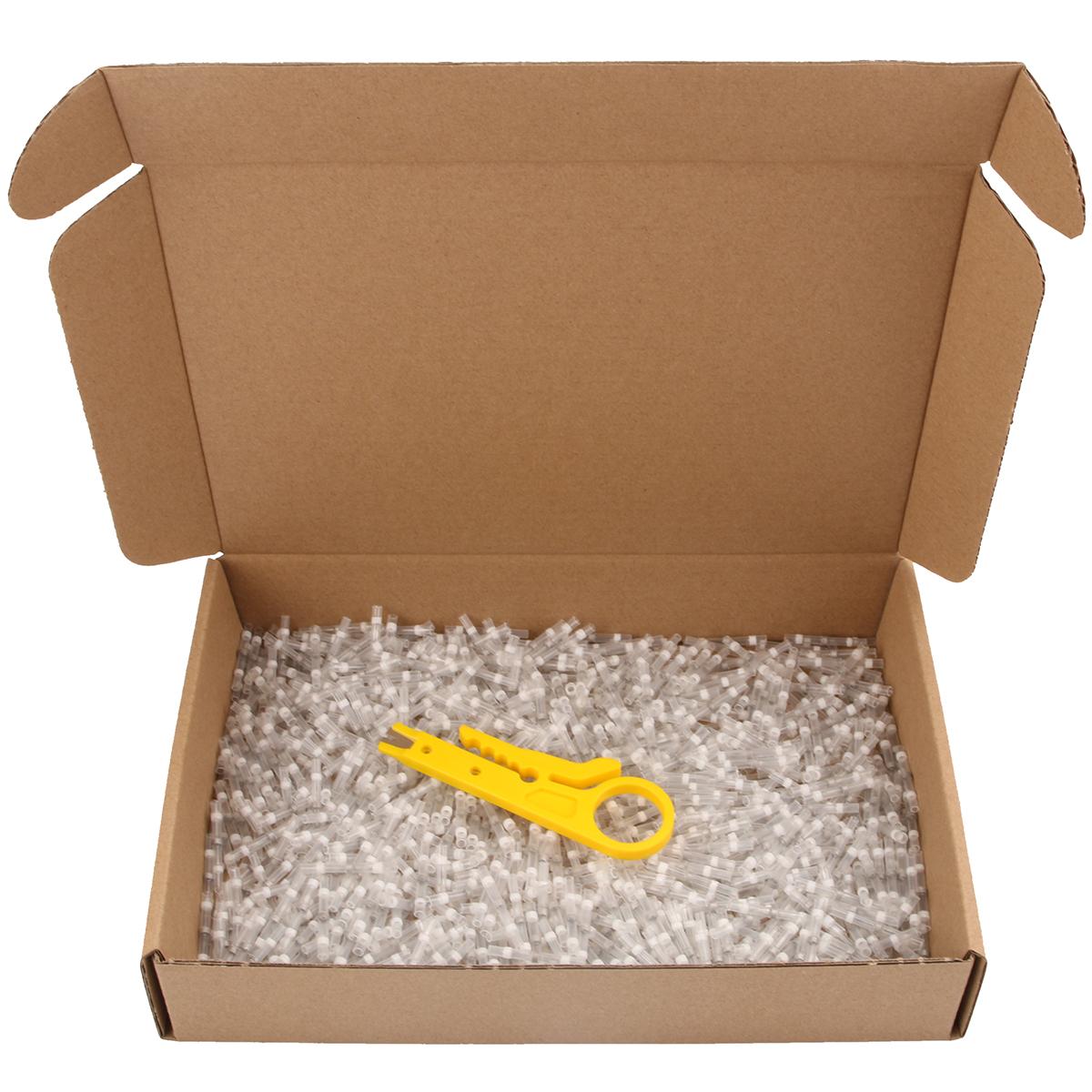 

Solder Seal Heat Shrink Waterproof Butt Wire Connectors Terminals Electrical Copper with A Soldering Sleeve Bullet Connector 100 PCS