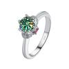 Bague Ringen Mosang Diamond Ring With Six Claws For Women With Eight Hearts And Eight Arrows Moissanite Classic