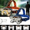 5 LED Flashlight Rechargeable with Built In Lithium Battery Strong Head Light Camping Adventure Fishing Cycling Headlamp