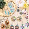 10 Pairs DIY Diamond Art Earrings Snowflake Boho Diamond Earrings Making Kit DIY Diamond Painting Earring Making Craft Kit