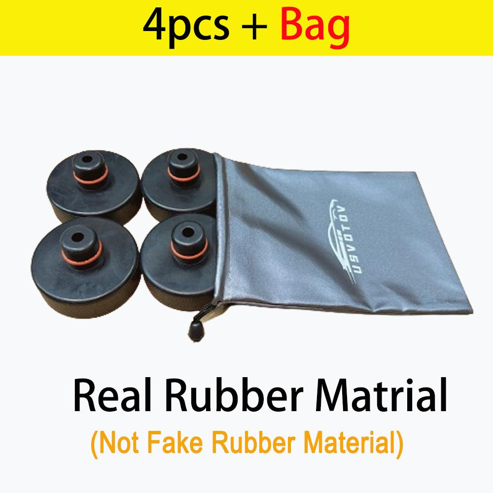 

4Pcs Car Rubber Lifting Jack Pad Adapter Tool Chassis W/ Storage Case Suitable For Tesla Model 3 Model S Model X Car Accessories