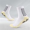 Men's Anti-slip Towel-soled Sports Socks with Glue Dispensing, Mid-calf Football Socks
