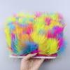 Encryption 8-10Cm Vascular Flannel Edge Clothing Accessories Material Colored Turkey Fluff Skirt Headdress