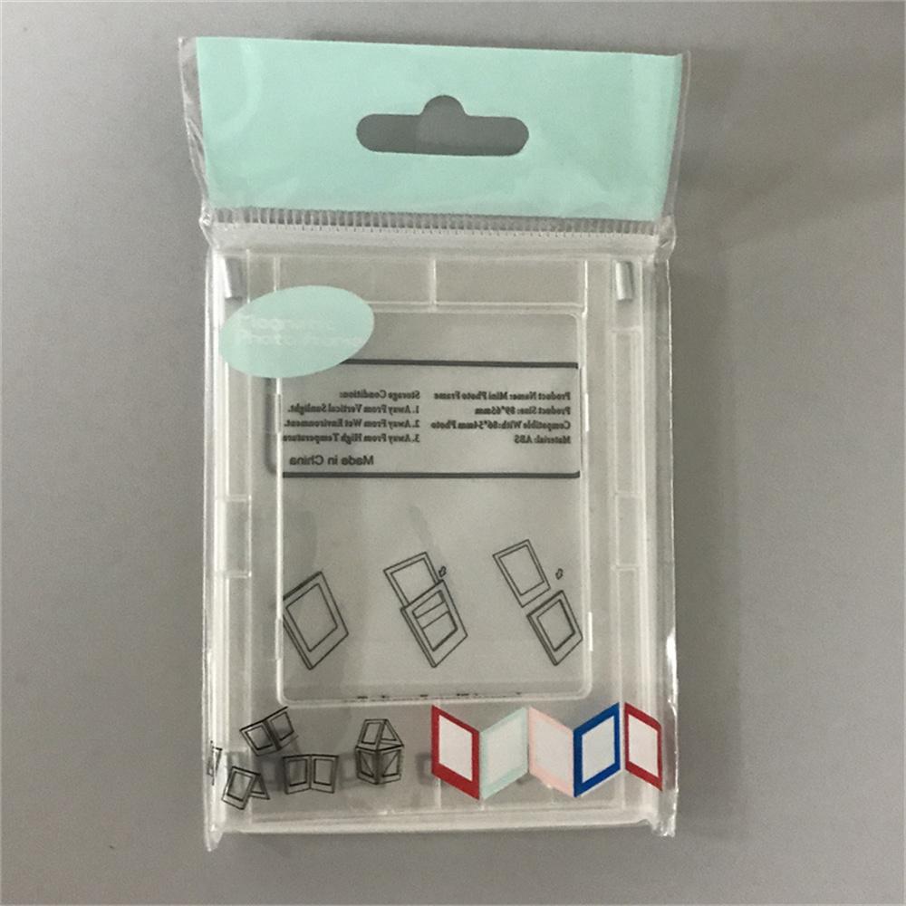 For 3-InchPhoto Frame Magnet Design Polaroid Photo Frame Mini Acrylic Magnetic Picture Frames Transparent Acrylic Card Display Stand