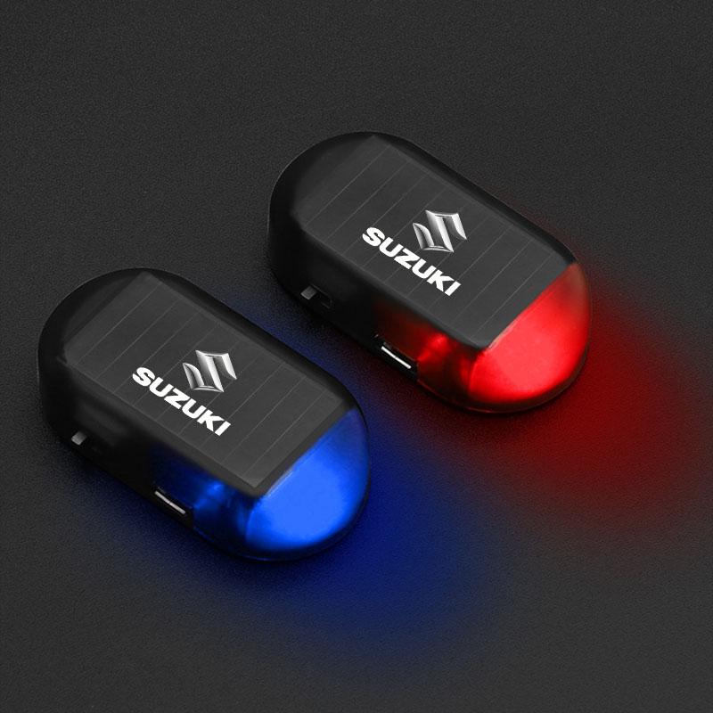 GR Gazoo Racing Car Solar Powered Wireless Anti-Theft Caution Lamp LED Flashing Light for Suzuki Jimny Samurai S-Cross SX4 GW250 Swift XL-7 ALTO IGNIS