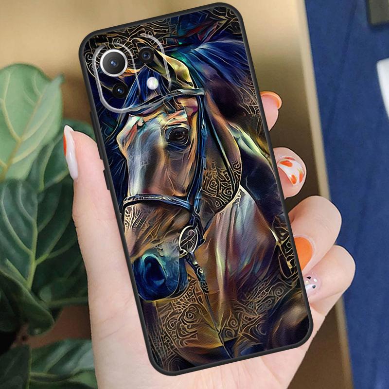 

Художественный чехол с рисунком лошади для Xiaomi 15 14 Ultra 13T 14T 15T Pro 17 Pro Max POCO X7 X5 X6 F5 F6 F7 F8 Pro Чехол POCO F7 Pro