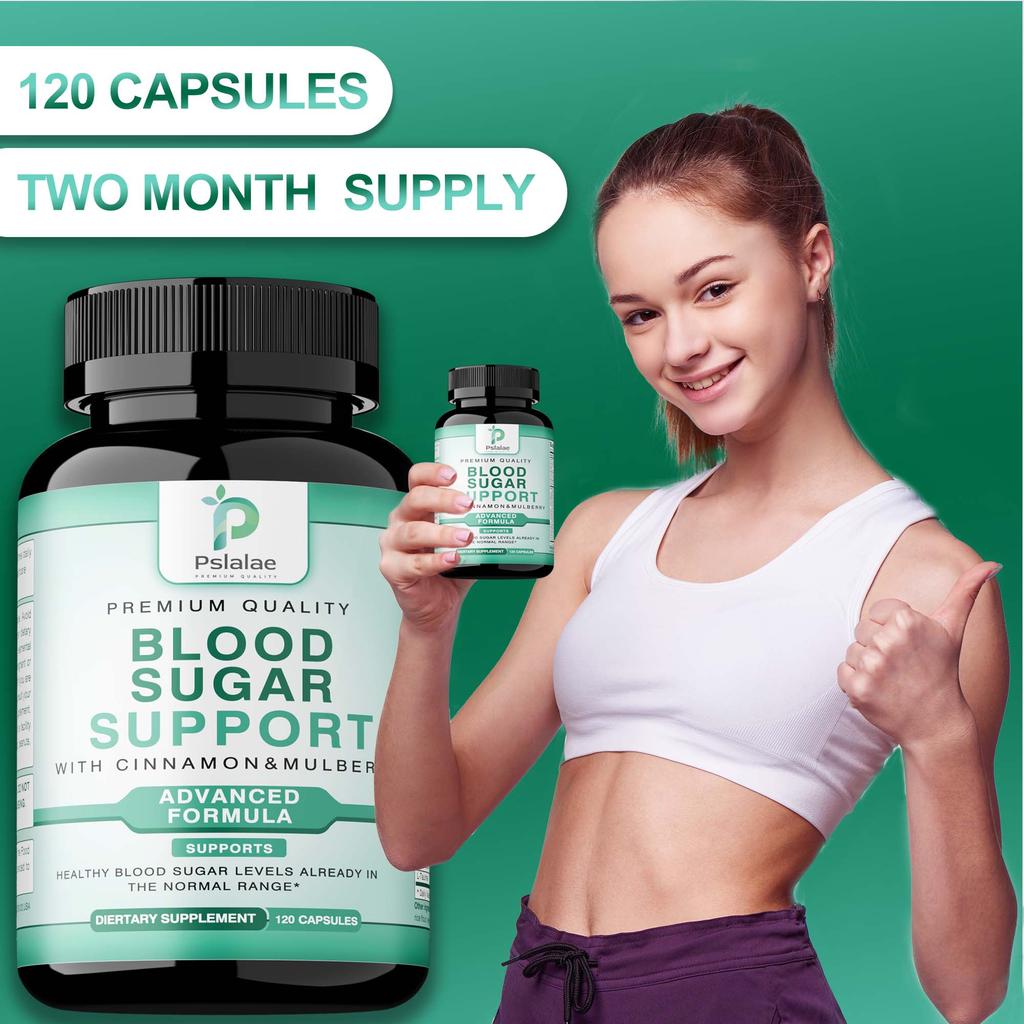 Normal Blood Sugar Support Supplement - Support Blood Sugar Levels Already In The Normal Range - with Cinnamon, Bitter Melon, Chromium, Mulberry
