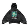 Anime Demon Slayer Kamado Tanjirou Cool Print Hooded Men Women Washed Cotton Hoodies Harajuku Male Kimetsu No Yaiba Sweatshirt